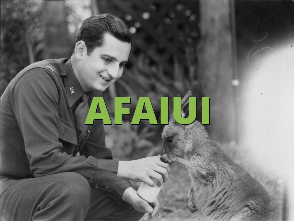 AFAIUI